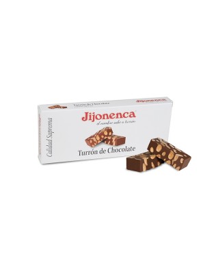 Turrón Chocolate Negro con Almendras 300g - Estuche Jijonenca