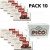 CAJA DE 10 UNIDADES DE TURRON DE CHOCOLATE TRUFADO PICO 200 GRS