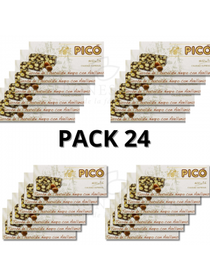 24 UNID DE TURRON DE CHOCOLATE Y AVELLANAS PICO 