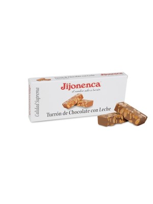 Turrón Chocolate con Leche con Almendras 300g - Estuche Jijonenca