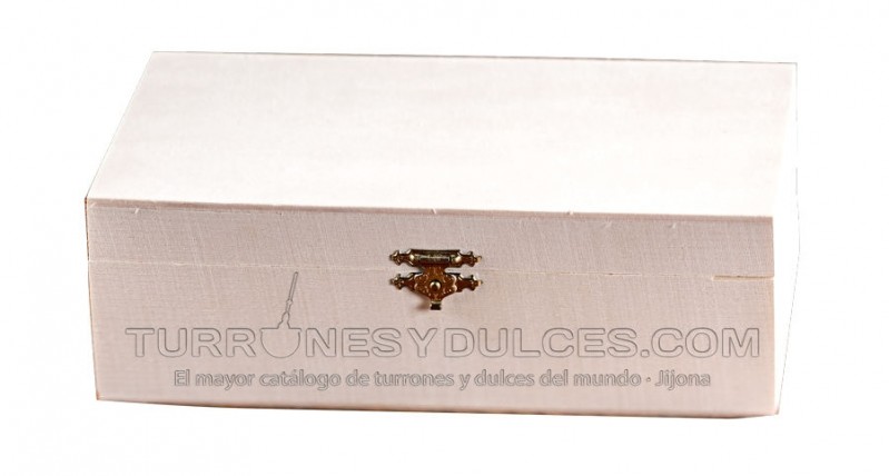 Caja Madera con Tapa para Turrones