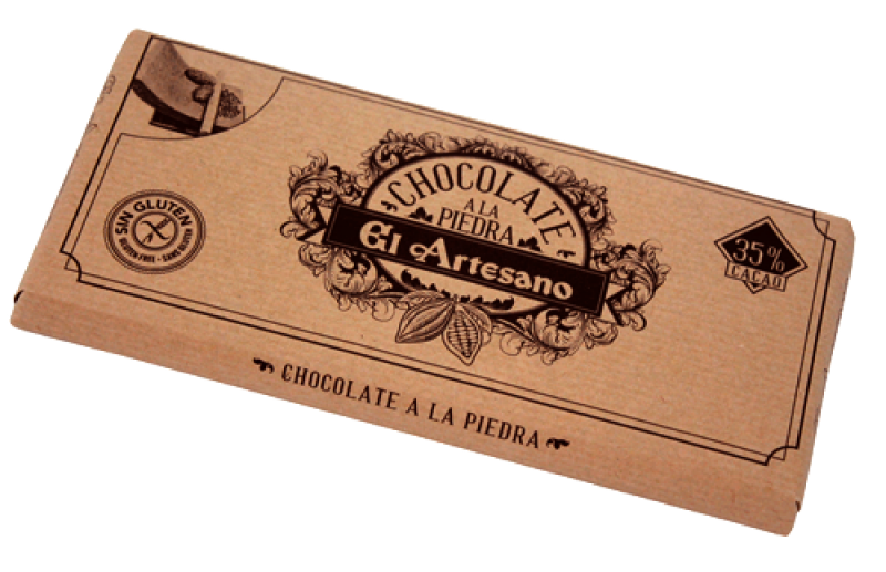 Turron de chocolate a la piedra (a la taza) en barra de 150 gramos