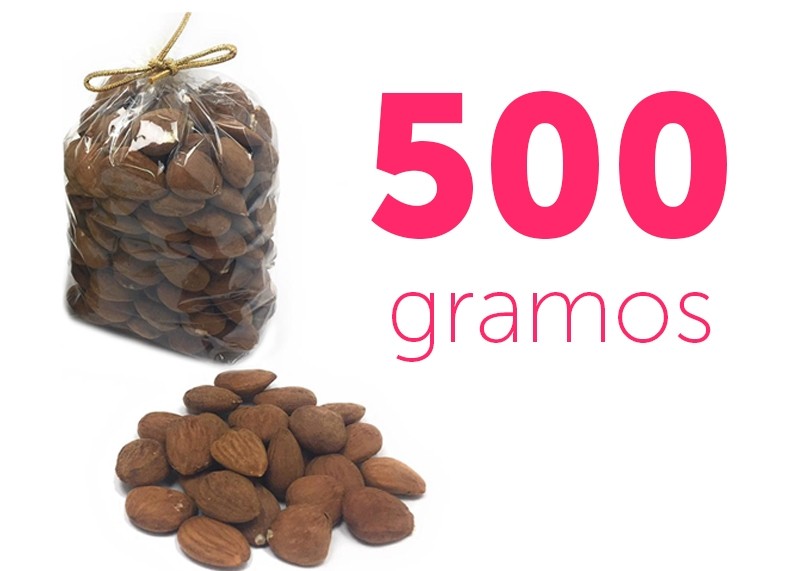 Almendra marcona cruda y con piel