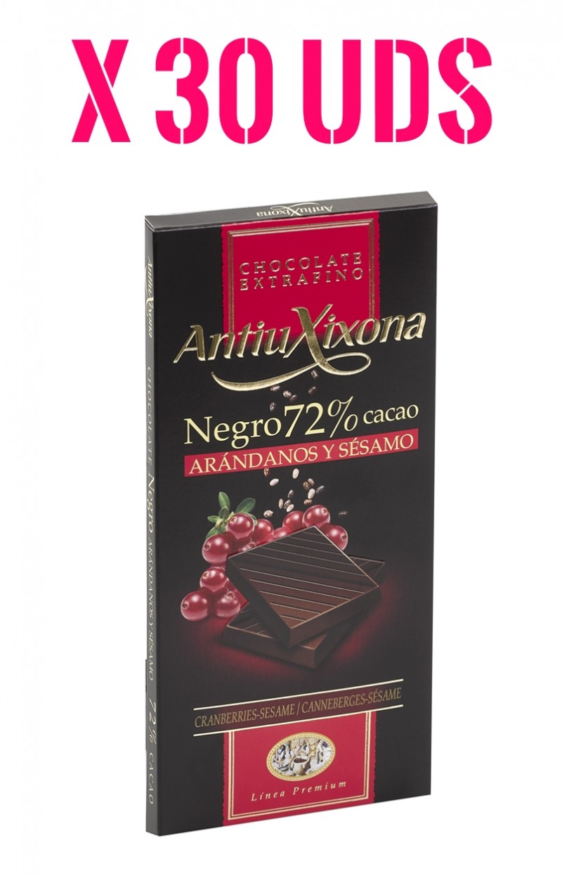 Caja Chocolate Negro Antiu Xixona con arandanos