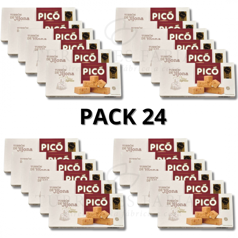 24 UNIDADES DE TURRON DE JIJONA PICO 200 GRS 