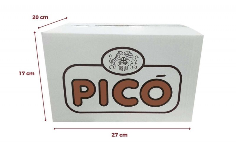 CAJA DE TURRON DE CHOCOLATE TRUFADO PICO 200 GRS 