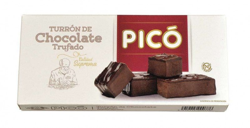  TURRON DE CHOCOLATE TRUFADO PICO 200 GRS