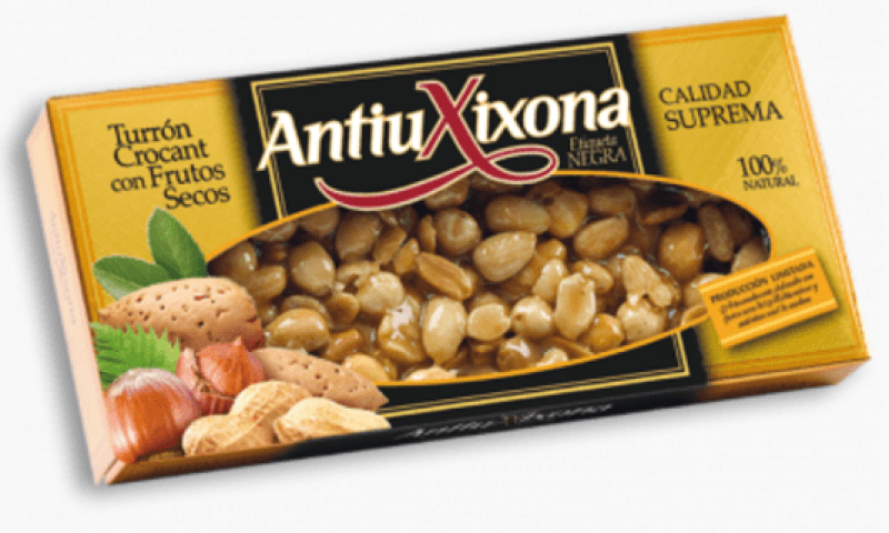 TURRON CROCANT FRUT SEC ANTIUXIXONA ETIQ NEGRA 150G 