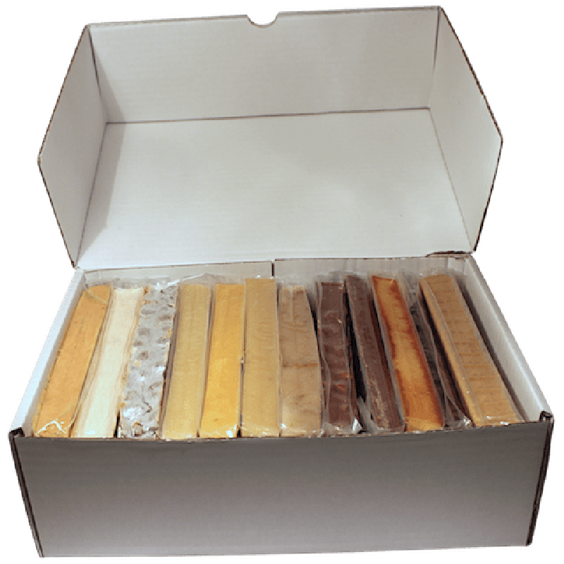 Caja diez turrones más regalo blandos y duros