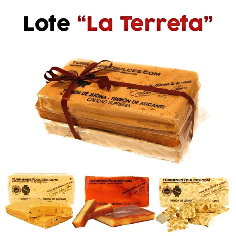 Lote de turrones artesanos