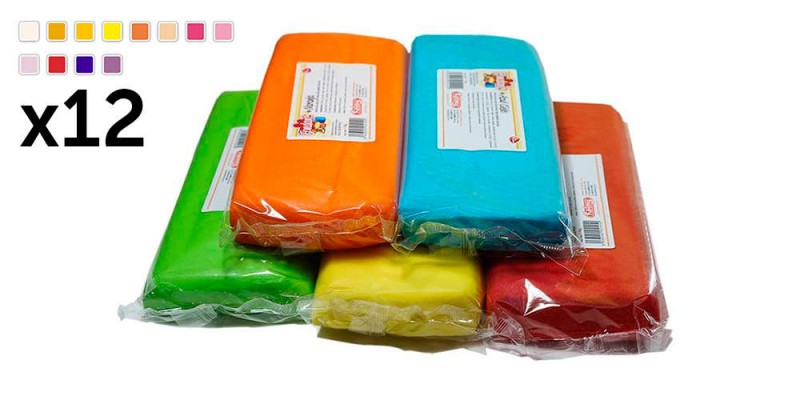 pack 12 pastillas Fondant 250g