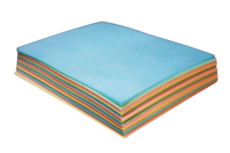 Obleas de color rectangular acabado liso 5 colores 