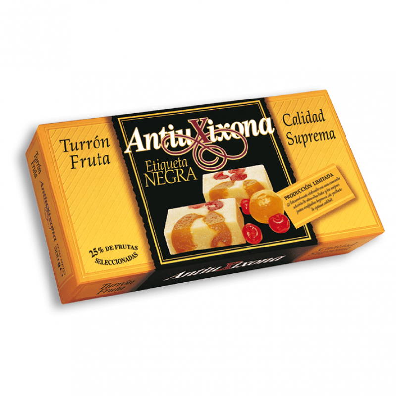 TURRON DE FRUTA ANTIUXIXONA ETIQ NEGRA 200G 