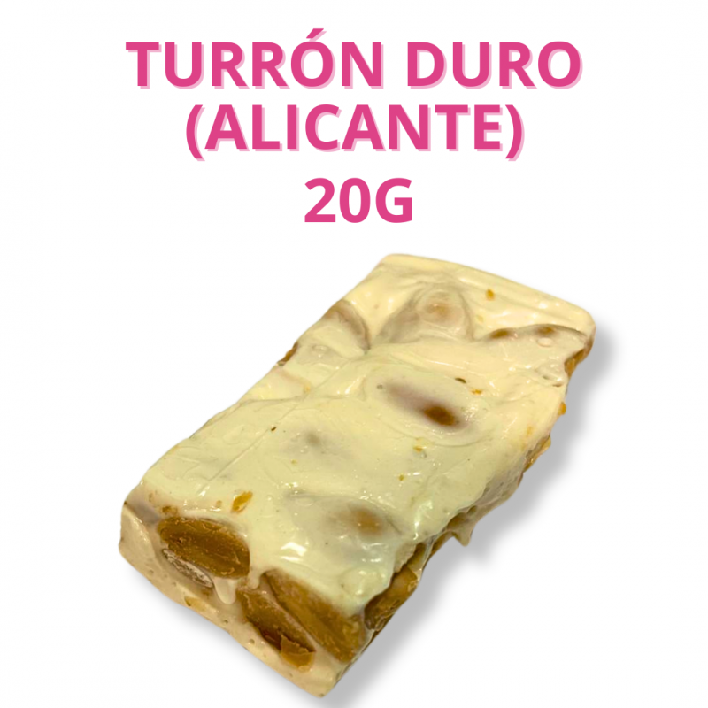 PORCION DE TURRON DE ALICANTE - DURO 20G