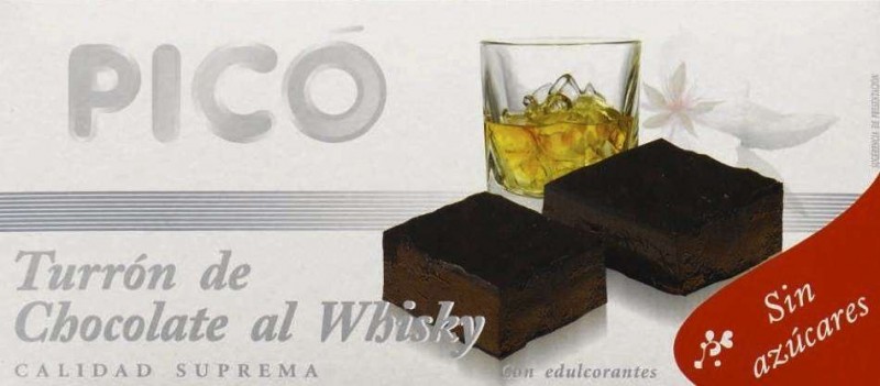 TURRON DE CHOCOLATE AL WHISKY PICO 200GRS