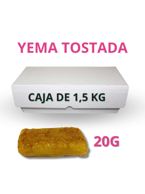 CAJA PORCIONES DE YEMA TOSTADA 20G