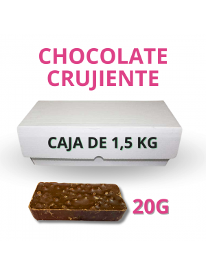 CAJA DE CHOCOLATE CRUJIENTE 20G