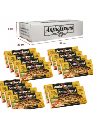Caja de 14 unidades de Turrón Crocant con Frutos Secos Antiu Xixona Etiqueta Negra 150g