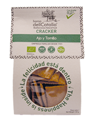 Cracker de ajo y tomillo Eco Orgánico 