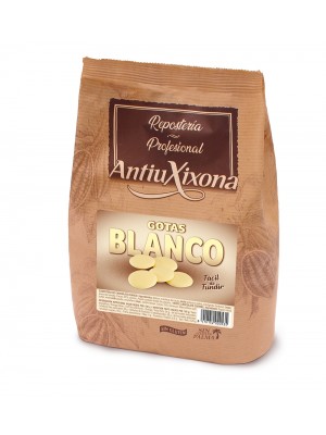 Gotas o pepitas de Chocolate Blanco 1 KG - Antiu Xixona - Monedas para fundir o derritir