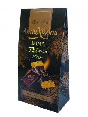 Chocolatinas de chocolate puro en estuche de 200g - Antiu Xixona