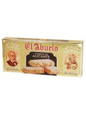 Caja de 24 unidades de Turrón de Alicante (duro) El Abuelo