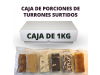 Caja de porciones de turrones surtidos