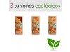 Pack 3 turrones ecológicos Jijona Alicante piedra