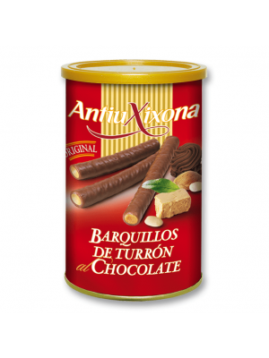 Barquillos de Turrón al Chocolate