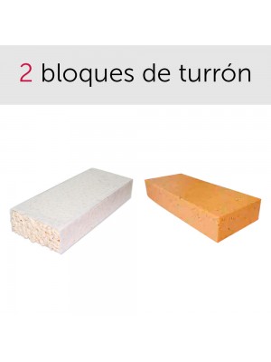 Pack de bloques de turrón Jijona y Alicante