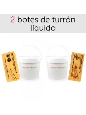 Pack 2 botes de turrón 5kg Jijona a la piedra