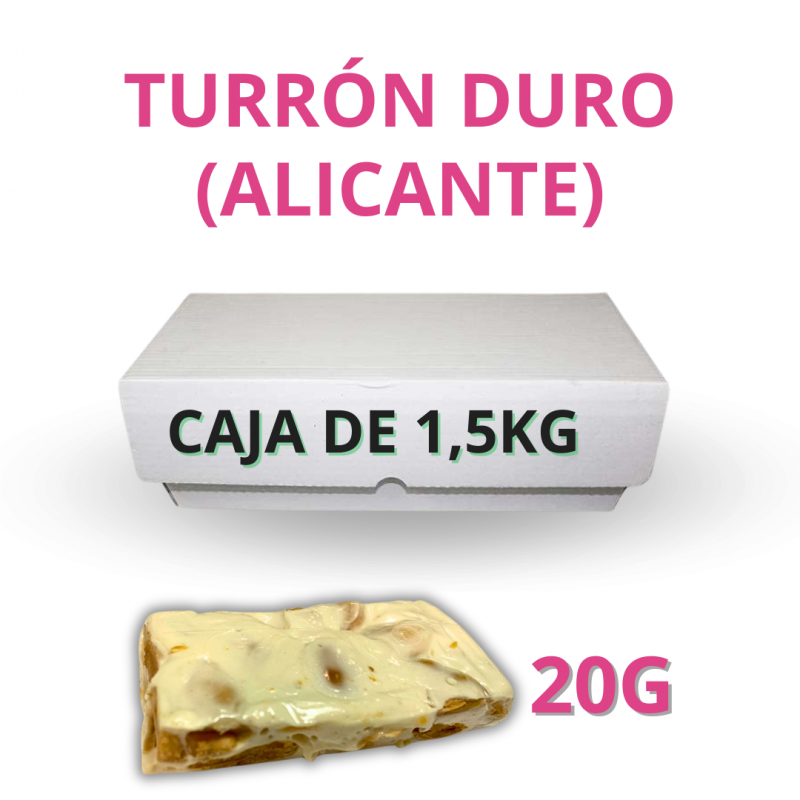 PORCION DE TURRON CAJA 20G