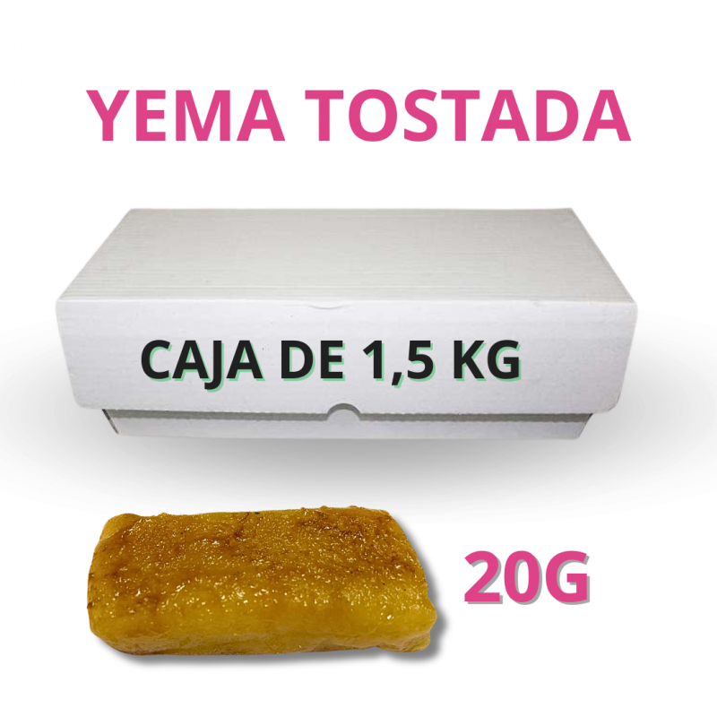 CAJA PORCIONES DE YEMA TOSTADA 20G