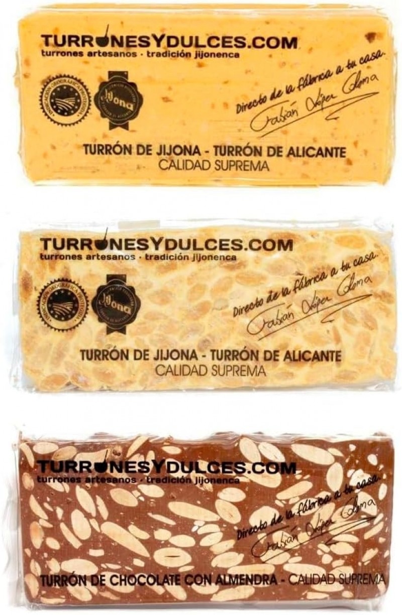 Lote turrones variados