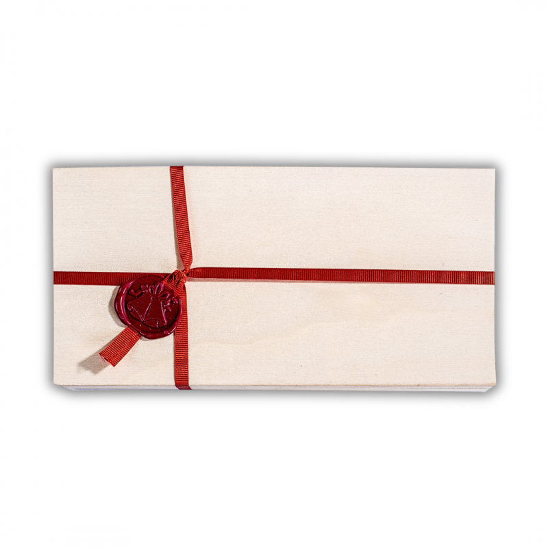 CAJA DE TURRON CON LAZOS