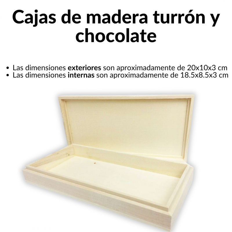 CAJA DE MADERA CON DIMENSIONES