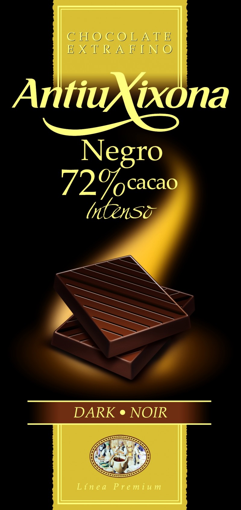 Chocolate Negro 72% cacao Mercadona
