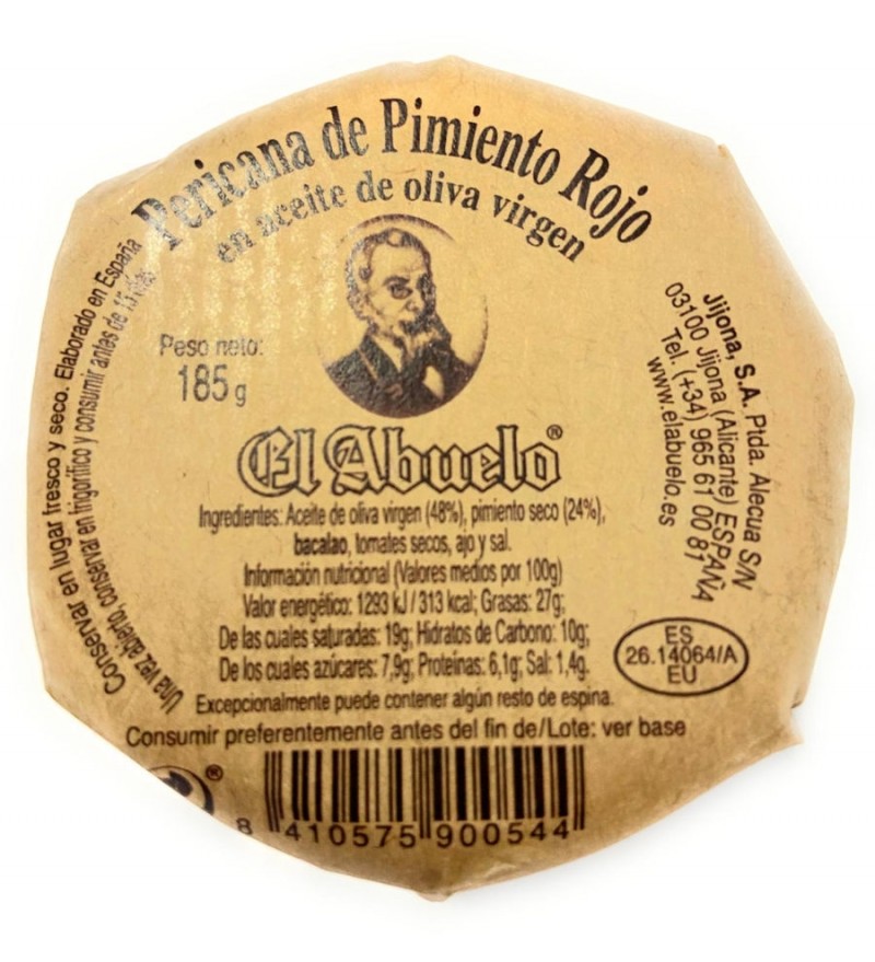 Pericana de Pimiento Rojo y bacalao