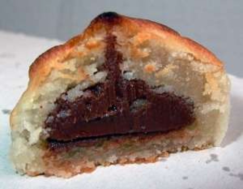 suspiro de chocolate partido
