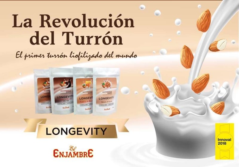 Turron liofilizado