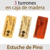 Lote de 3 Turrones en Estuche de Madera