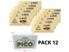 CAJA DE 12 UNIDADES DE TURRON DE CHOCOLATE CRUJIENTE PICO GALL MARIA 200 GRS