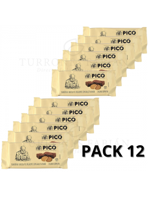 12 UNIDADES DE TURRON DE CHOCOLATE CRUJIENTE PICO GALL MARIA 200 GRS