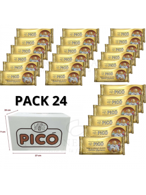 CAJA DE 24 UNIADES DE TURRON DE CHOCOLATE CRUJIENTE PICO 200 GRS