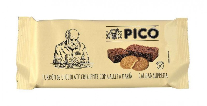 TURRON DE CHOCOLATE CRUJIENTE PICO GALL MARIA 200 GRS