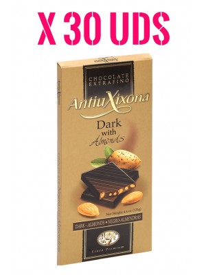 Chocolate Negro con Almendras premium extrafino Antiu Xixona