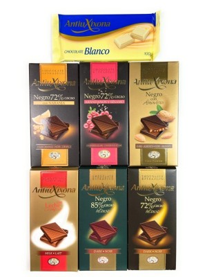 Lote 7 Chocolates de la marca Antiu Xixona - Calidad Premium Extrafino
