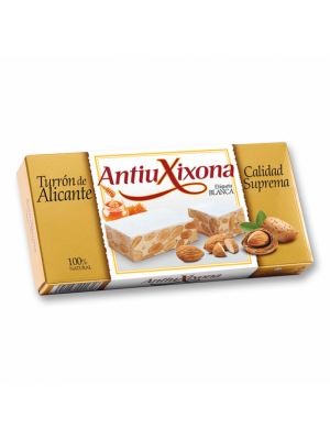 Turrón Alicante Etiqueta Blanca Antiu Xixona