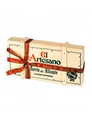 Turron dde Alicante 200 grs en caja de madera