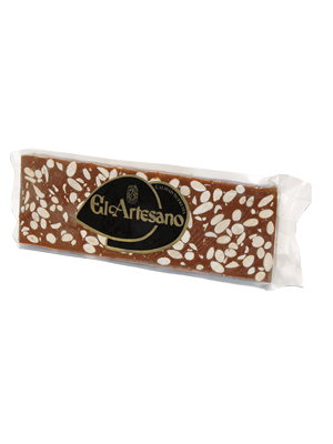 Turrón de chocolate con leche y almendras 500 gr. Categoría: Rilsan - El Artesano